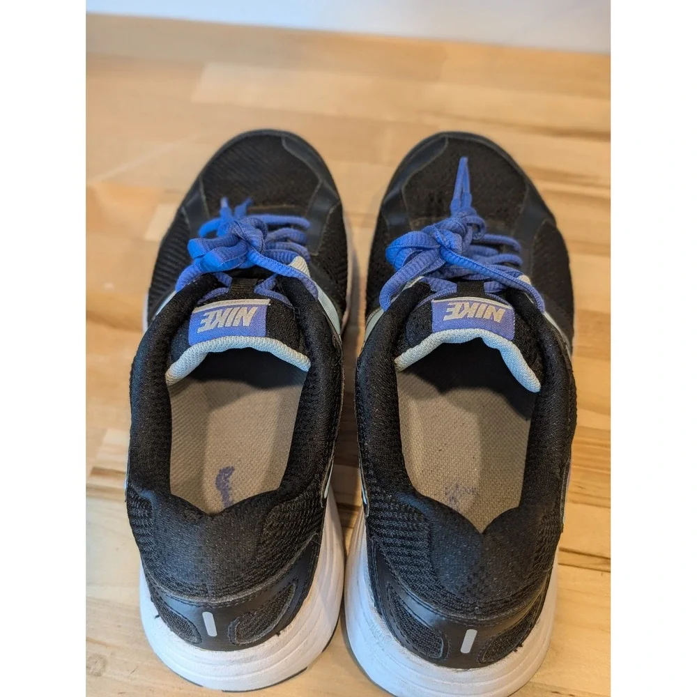 Nike Reslon Running Shoes‎ Athletic Cushioned Black Blue Sneakers Size 8.5